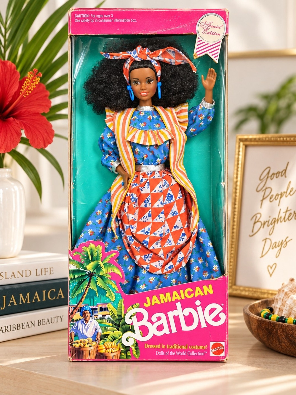 Original Mattel Jamaican Barbie from the Dolls of the World Collection, Special